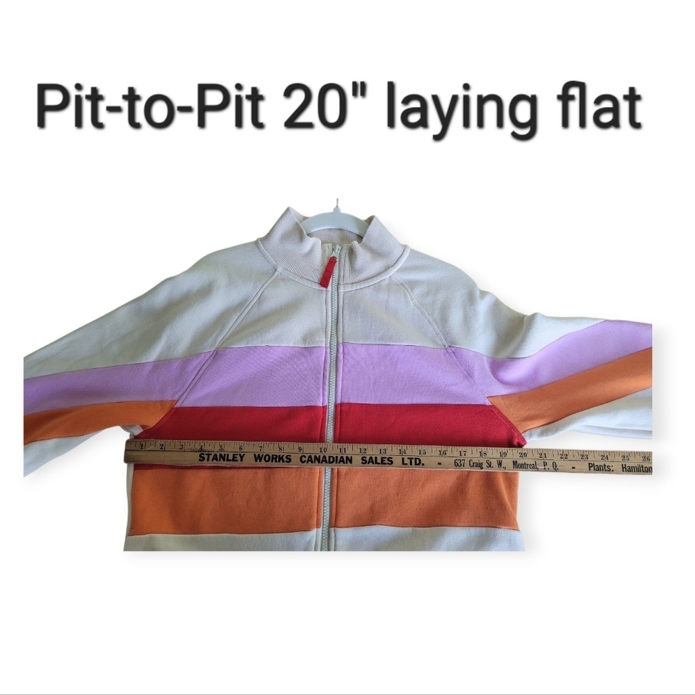 LEGO x Target Womens Track Jacket Medium Pink Red Cream Colorblock Zip Retro Fit - Picture 8 of 12